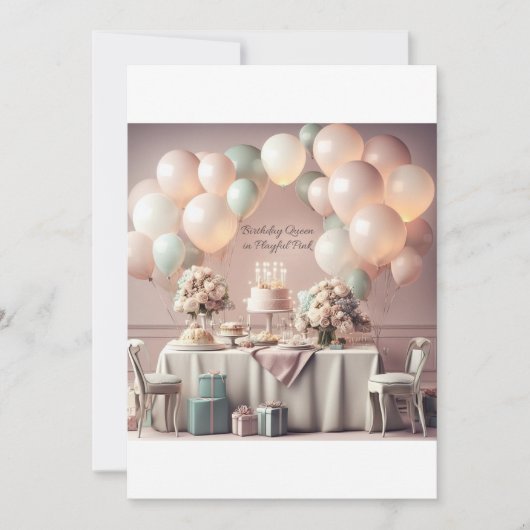 誕生日招待状カード 招待状 (正面)