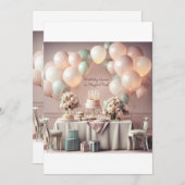 誕生日招待状カード 招待状 (正面/裏面)