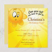 誕生日招待状カード 招待状 (正面/裏面)