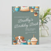 誕生日招待状カード 招待状 (スタンド正面)