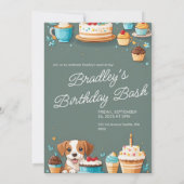 誕生日招待状カード 招待状 (裏面)