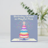 誕生日招待状カード 招待状 (スタンド正面)