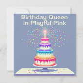 誕生日招待状カード 招待状 (裏面)