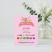 誕生日招待状カード 招待状 (スタンド正面)