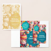 誕生日招待状カード 箔カード (ディスプレー)