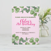 誕生日招待状カード、編集可能なテンプレート 招待状 (スタンド正面)