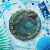 誕生日招待状シーモンスターファンタシー ペーパープレート (パーティー)