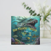 誕生日招待状シーモンスターファンタジー 招待状 (スタンド正面)