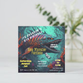 誕生日招待状シーモンスターファンタジー 招待状 (スタンド正面)