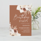 誕生日招待状テラコッタボホパンパ 招待状 (スタンド正面)