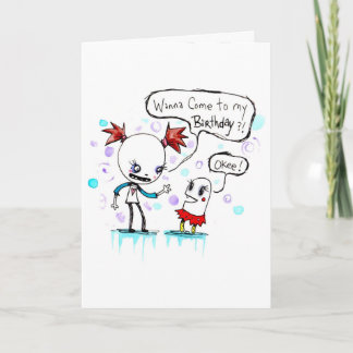 誕生日招待状バイエミボズ/ガスフィンク 招待状