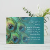 誕生日招待状ピーコックファンタジーセット1114 招待状 (スタンド正面)