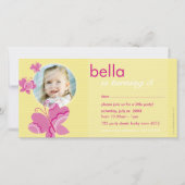 誕生日招待状フォトカード:: flutterbybutterfly 2 (正面)
