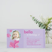 誕生日招待状フォトカード:: flutterbybutterfly 3 (スタンド正面)