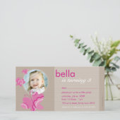 誕生日招待状フォトカード:: flutterbybutterfly 5 (スタンド正面)