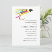 誕生日招待状フライフィッシング 招待状 (スタンド正面)