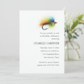 誕生日招待状フライフィッシング 招待状 (スタンド正面)