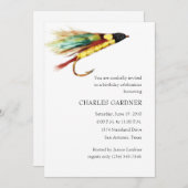 誕生日招待状フライフィッシング 招待状 (正面/裏面)