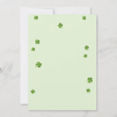 誕生日招待状ラッキーワンファースト誕生日金ゴールド 招待状 (裏面)