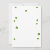 誕生日招待状ラッキーワンファースト誕生日金ゴールド 招待状 (裏面)