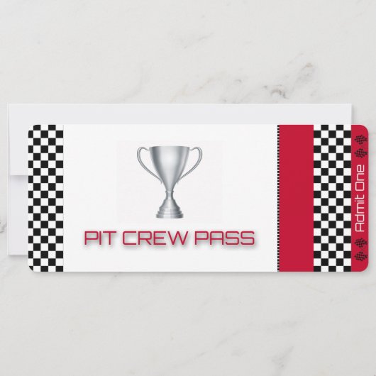 誕生日招待状レーシングカーテーマパーソナライズされた 招待状 (裏面)