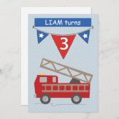 誕生日招待状名前をカスタムする, Matthew Age, 3 Bi 招待状 (正面/裏面)