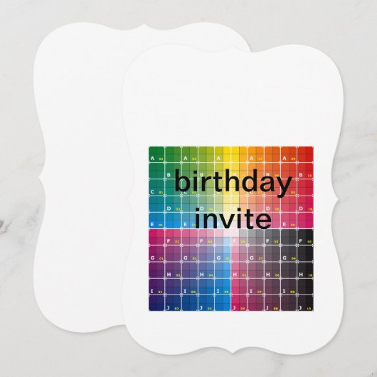 誕生日招待状 (正面/裏面)