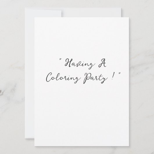 誕生日招待状 (裏面)