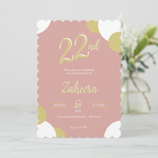 誕生日招待状 (スタンド正面)