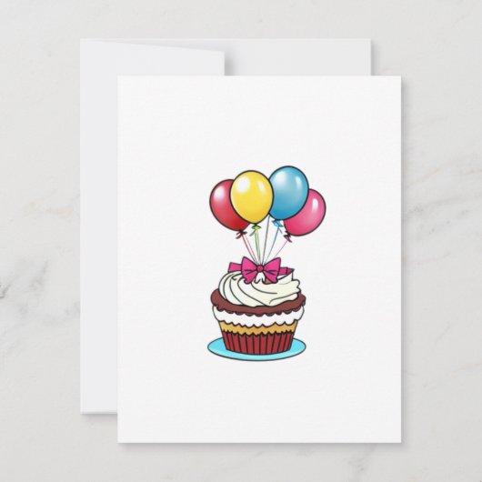 誕生日招待状 |カスタマイズカスタム可能な招待状 招待状 (裏面)