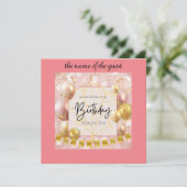 誕生日招待状 サンキューカード (スタンド正面)