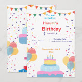 誕生日招待状 シーズンカード (正面/裏面)