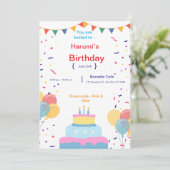 誕生日招待状 シーズンカード (スタンド正面)