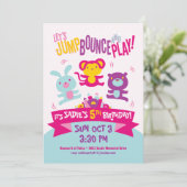誕生日招待状*ジャンプ、バウンス遊* 招待状 (スタンド正面)