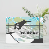 誕生日招待状 – スケートボード 招待状 (スタンド正面)