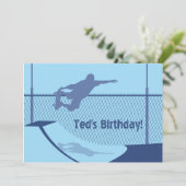 誕生日招待状-スケートボード 招待状 (スタンド正面)