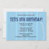 誕生日招待状-スケートボード 招待状 (裏面)