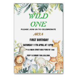 誕生日招待状 テーブルナンバー