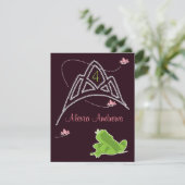 誕生日招待状-プリンセス&フロッグ 招待状 (スタンド正面)