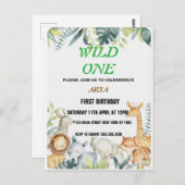 誕生日招待状 ポストカード (正面/裏面)