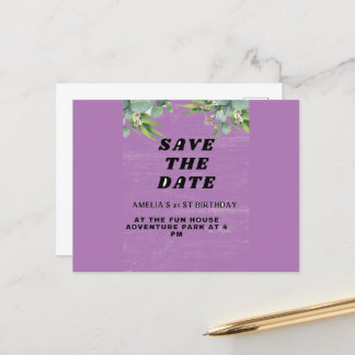 誕生日招待状 ポストカード