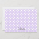 誕生日招待状（写真付き） （紫梟） 招待状 (裏面)