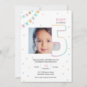 誕生日招待状 |年カスタム番号 招待状 (正面)