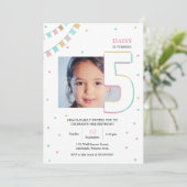 誕生日招待状 |年カスタム番号 招待状 (スタンド正面)