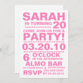 誕生日招待状 招待状 (正面/裏面)