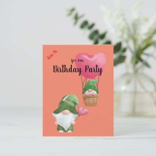 誕生日招待状 招待状 (スタンド正面)