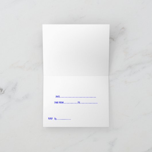 誕生日招待状 招待状 (内部)