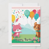 誕生日招待状 招待状 (正面)