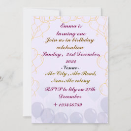 誕生日招待状 招待状