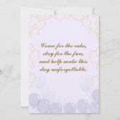 誕生日招待状 招待状 (裏面)